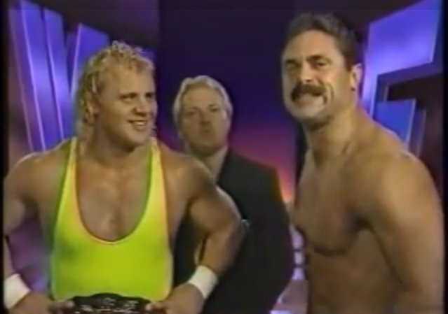 Rick Rude & Mr Perfect - managed by The Brain. 