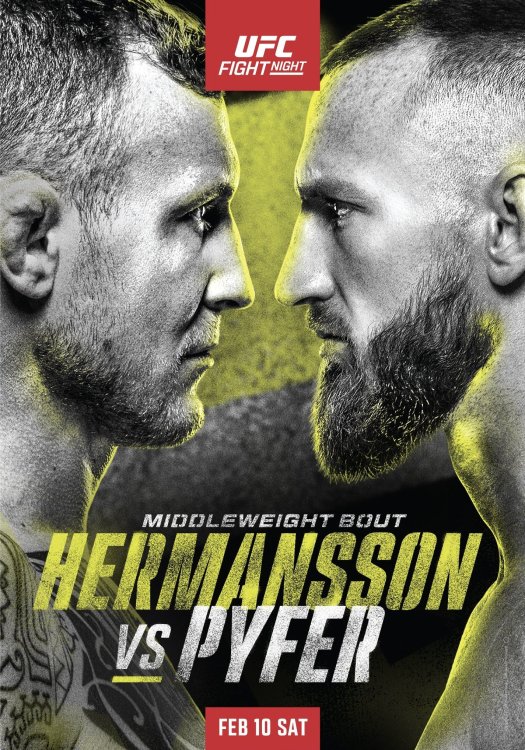 UFC Vegas: Hermansson vs Pyfer - Feb 10 🇺🇸 - MMA Forum - UKFF